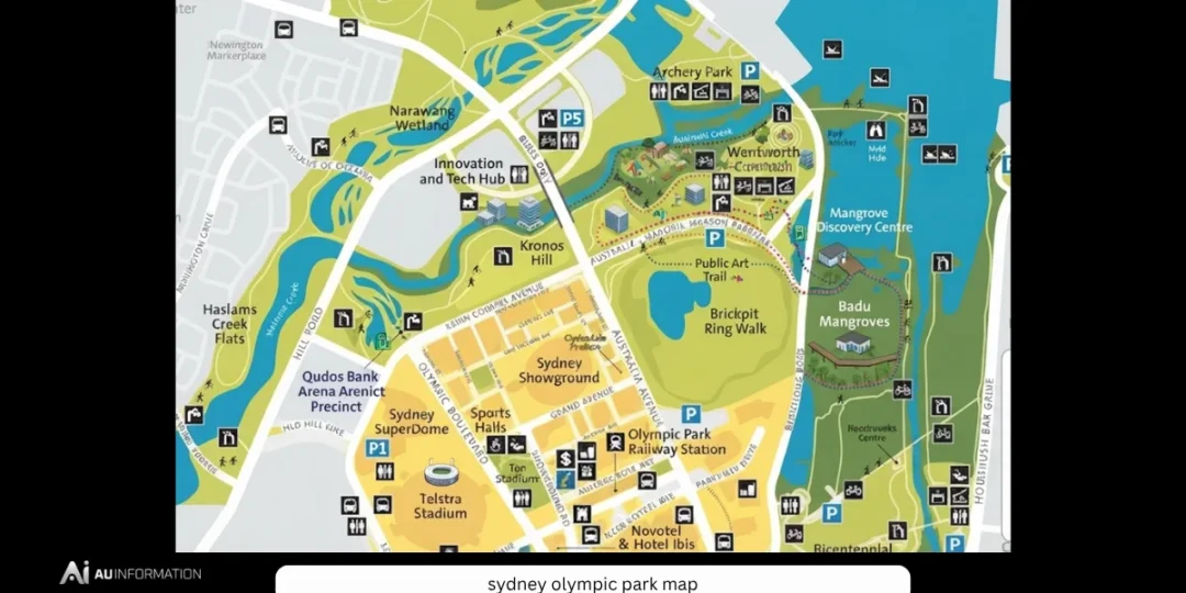 Sydney Olympic Park Map Guide: Venues, Attractions, Parking and Transport Explained